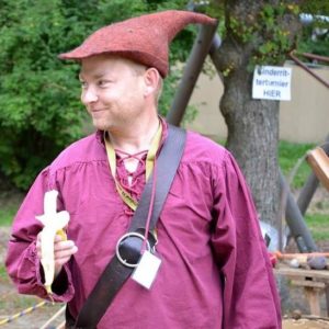 Mike Kaufmann - Ich beim Festival Medial beim Kinderritterturnier